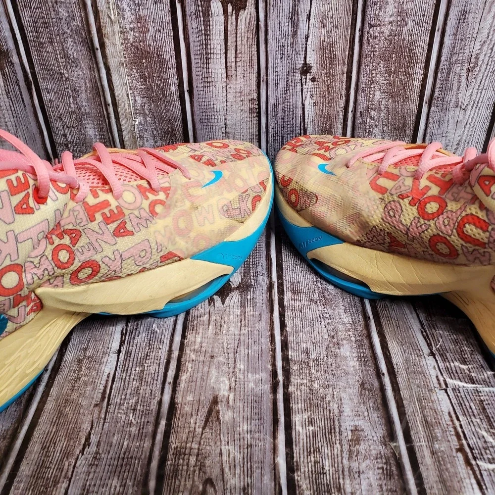 Nike Men's Giannis Zoom Freak 4 Letter Bros Vanilla Lighting FB9503-200 Size 17 - Picture 7 of 16